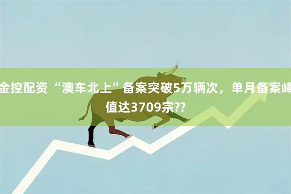 金控配资 “澳车北上”备案突破5万辆次，单月备案峰值达3709宗??