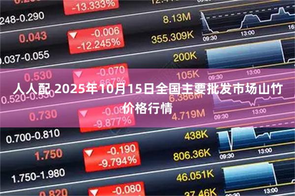 人人配 2025年10月15日全国主要批发市场山竹价格行情