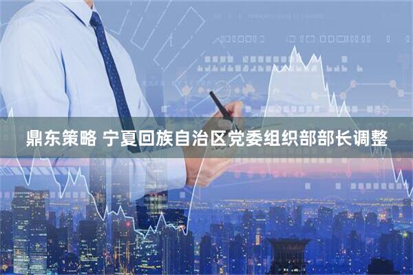 鼎东策略 宁夏回族自治区党委组织部部长调整